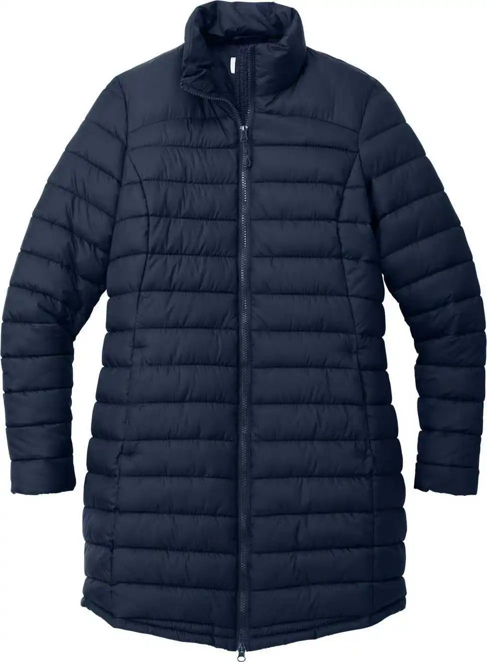 Port Authority L365 Ladies Horizon Puffy Long Jacket Dress Blue Navy