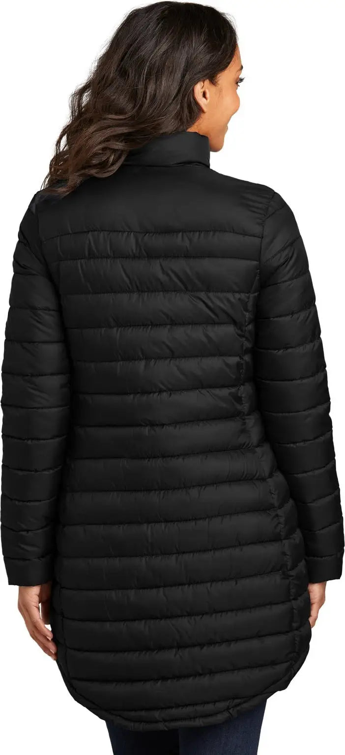 Port Authority L365 Women’s Horizon Puffy Long Jacket - Deep Black