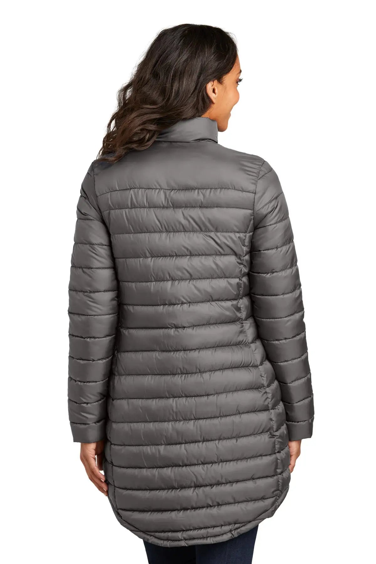 Port Authority L365 Women’s Horizon Puffy Long Jacket - Deep Smoke