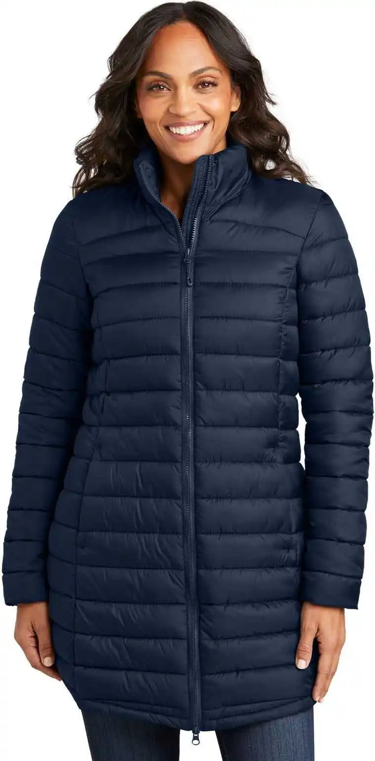 Port Authority L365 Women’s Horizon Puffy Long Jacket - Dress Blue Navy