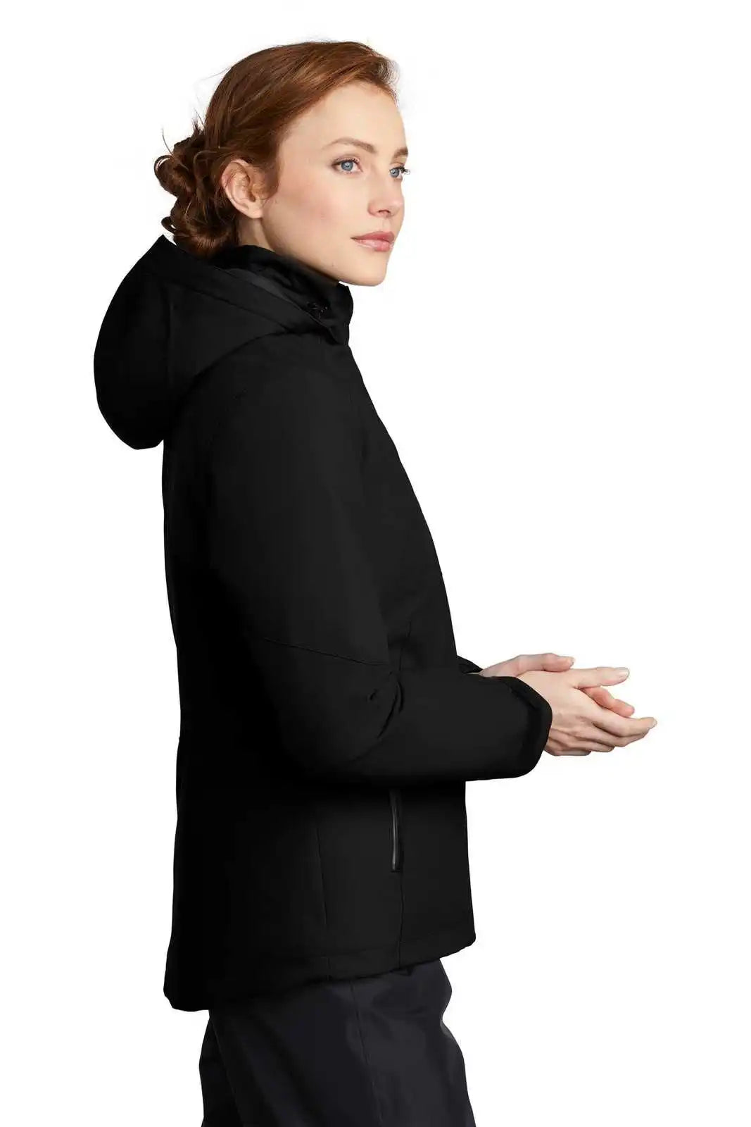 Port Authority L405 Ladies Insulated Waterproof Tech Jacket - Deep Black