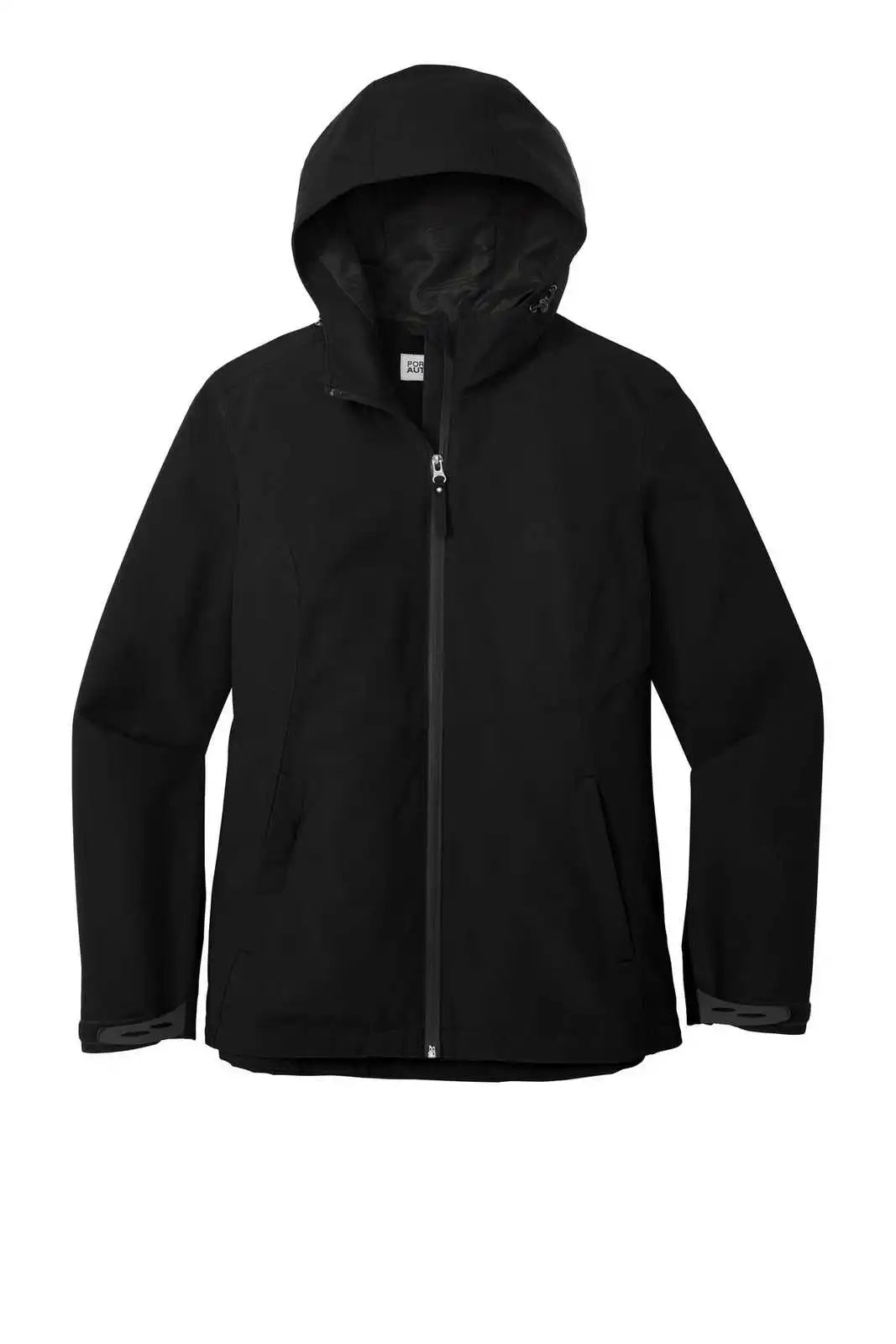 Port Authority L406 Ladies Tech Rain Jacket - Deep Black