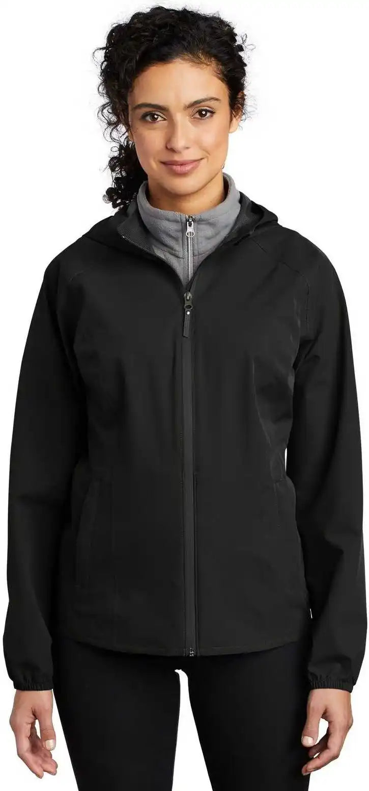 Port Authority L407 Ladies Essential Rain Jacket - Deep Black