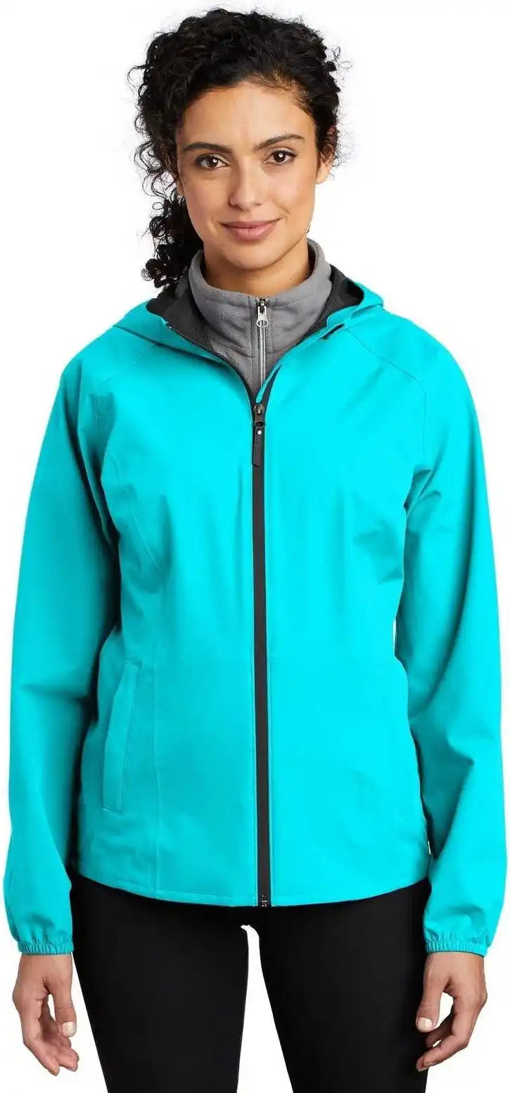 Port Authority L407 Ladies Essential Rain Jacket - Light Cyan Blue