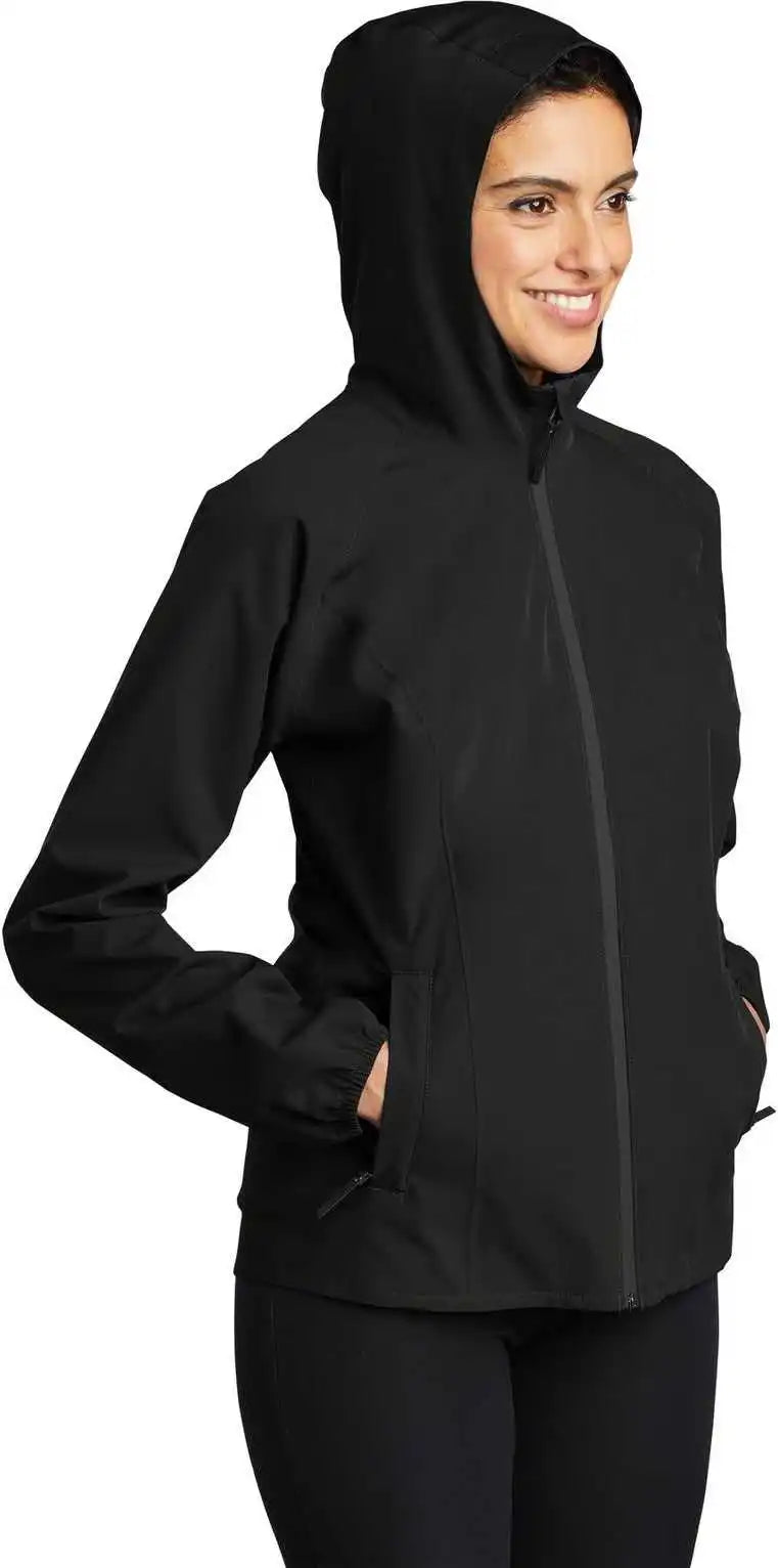 Port Authority L407 Women’s Essential Rain Jacket - Deep Black