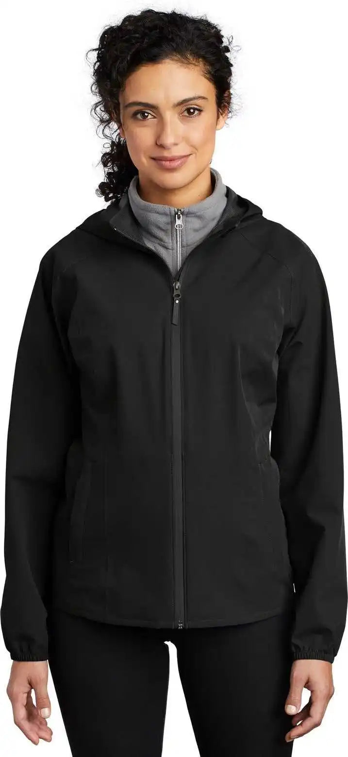 Port Authority L407 Women’s Essential Rain Jacket - Deep Black
