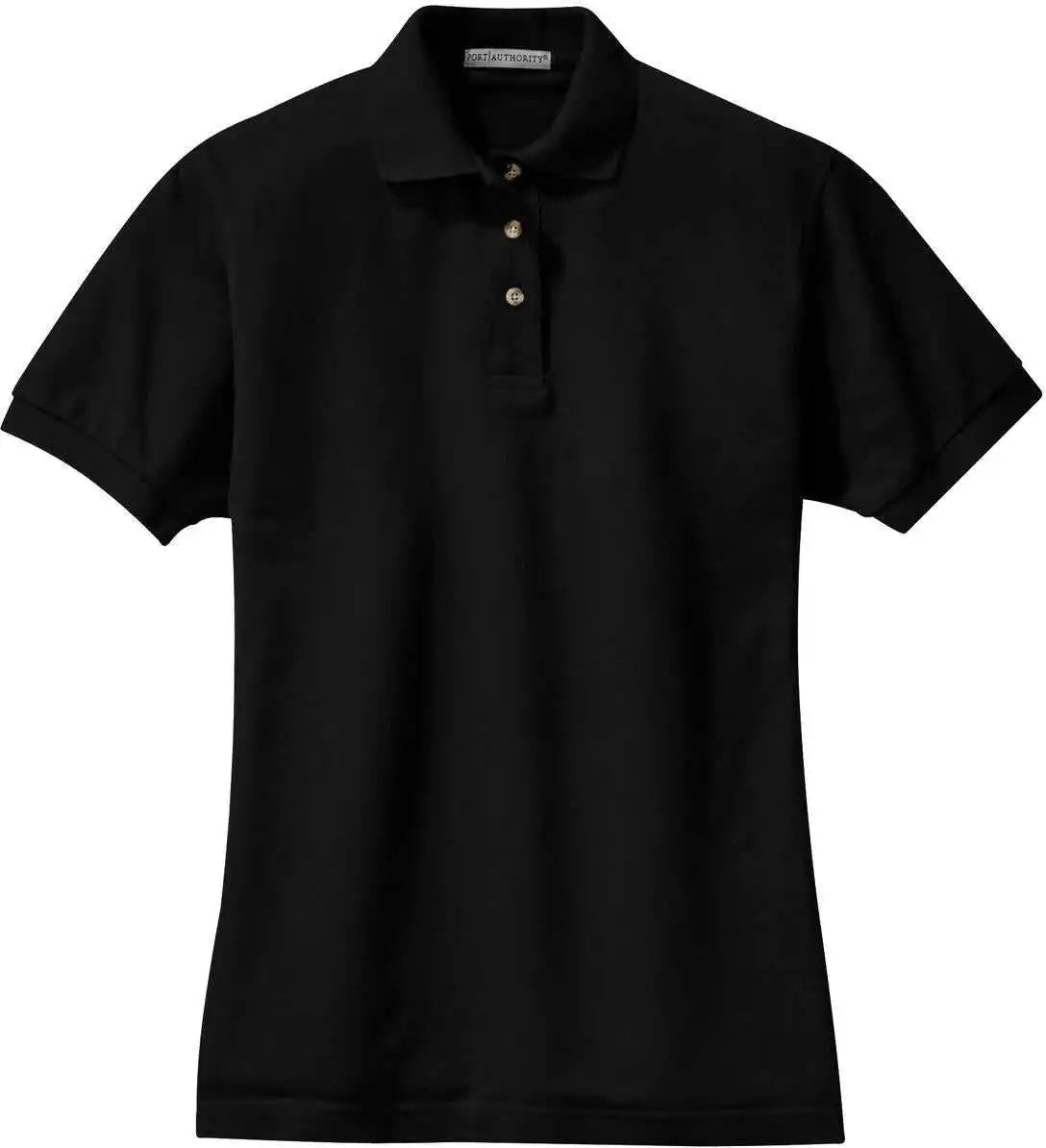 Port Authority L420 Ladies Heavyweight Cotton Pique Polo Black
