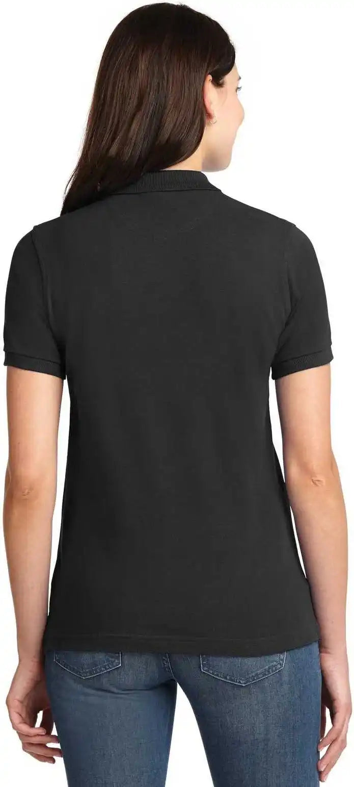 Port Authority L420 Ladies Heavyweight Cotton Pique Polo Black