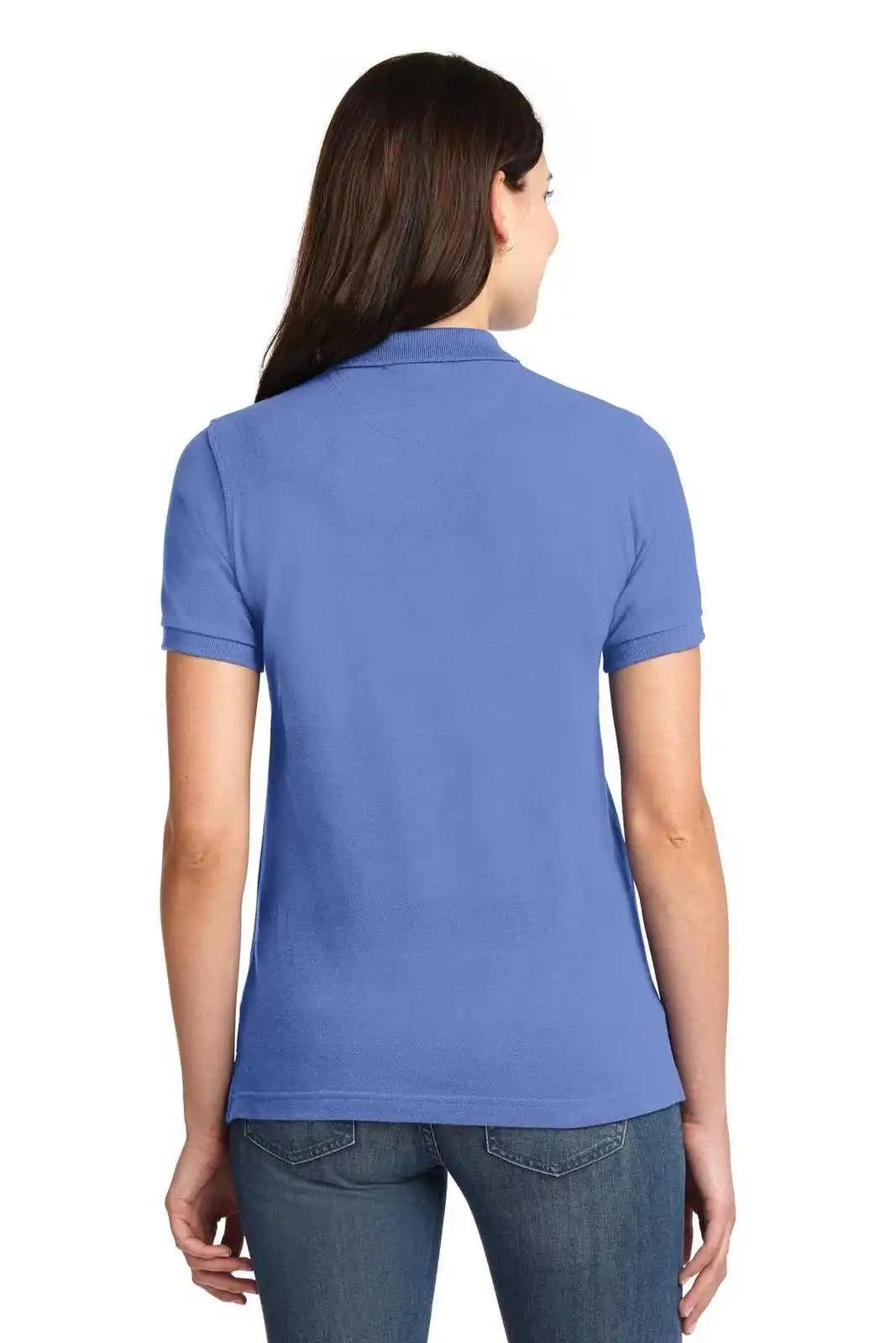 Port Authority L420 Ladies Heavyweight Cotton Pique Polo - Blueberry