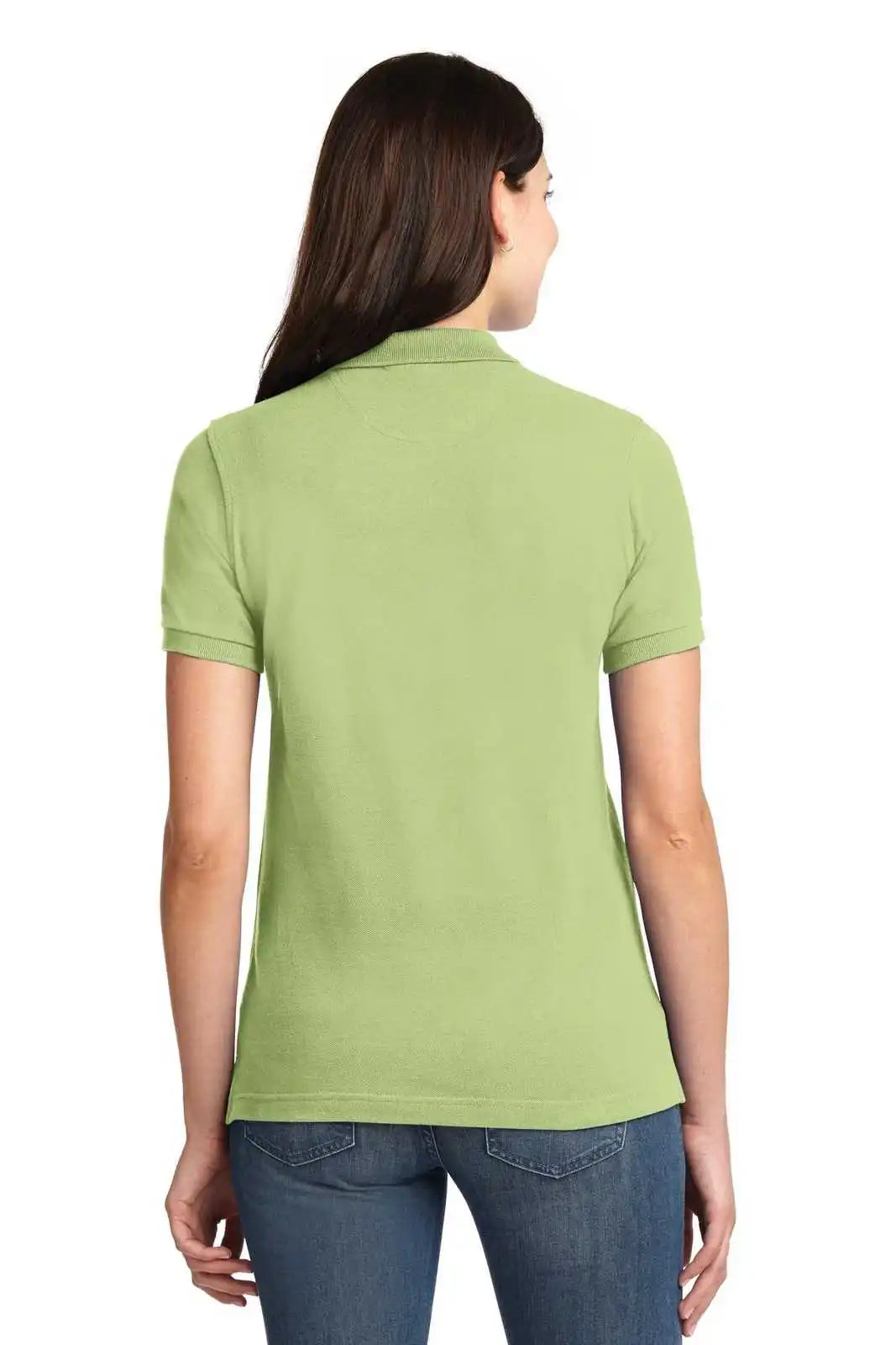 Port Authority L420 Ladies Heavyweight Cotton Pique Polo - Pistachio