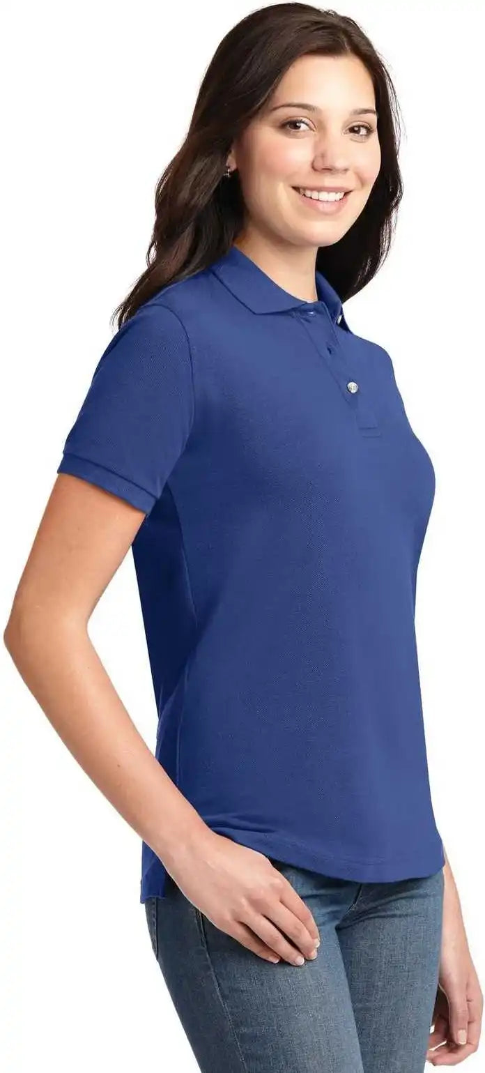 Port Authority L420 Ladies Heavyweight Cotton Pique Polo Royal