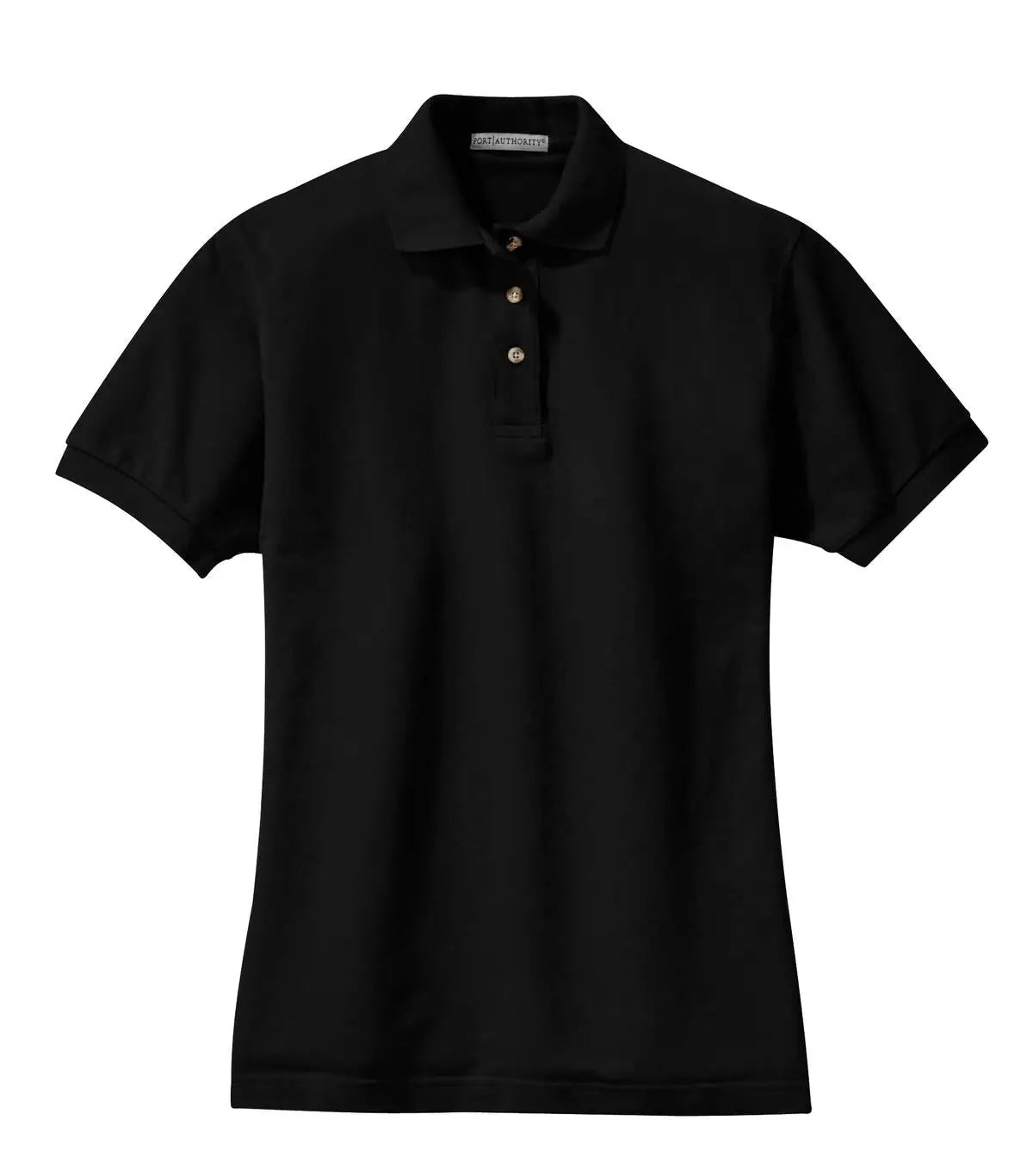 Port Authority L420 Women’s Heavyweight Cotton Pique Polo - Black