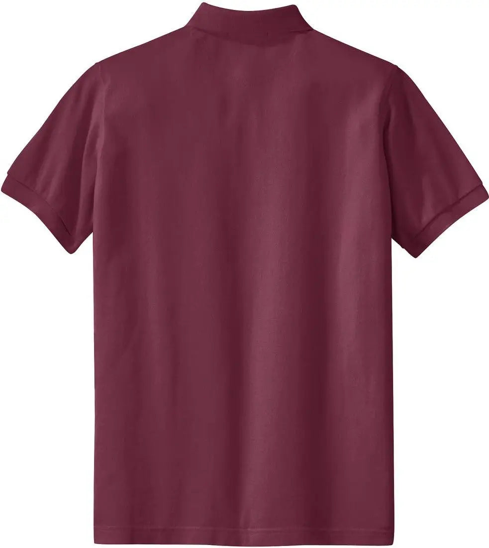 Port Authority L420 Women’s Heavyweight Cotton Pique Polo - Burgundy