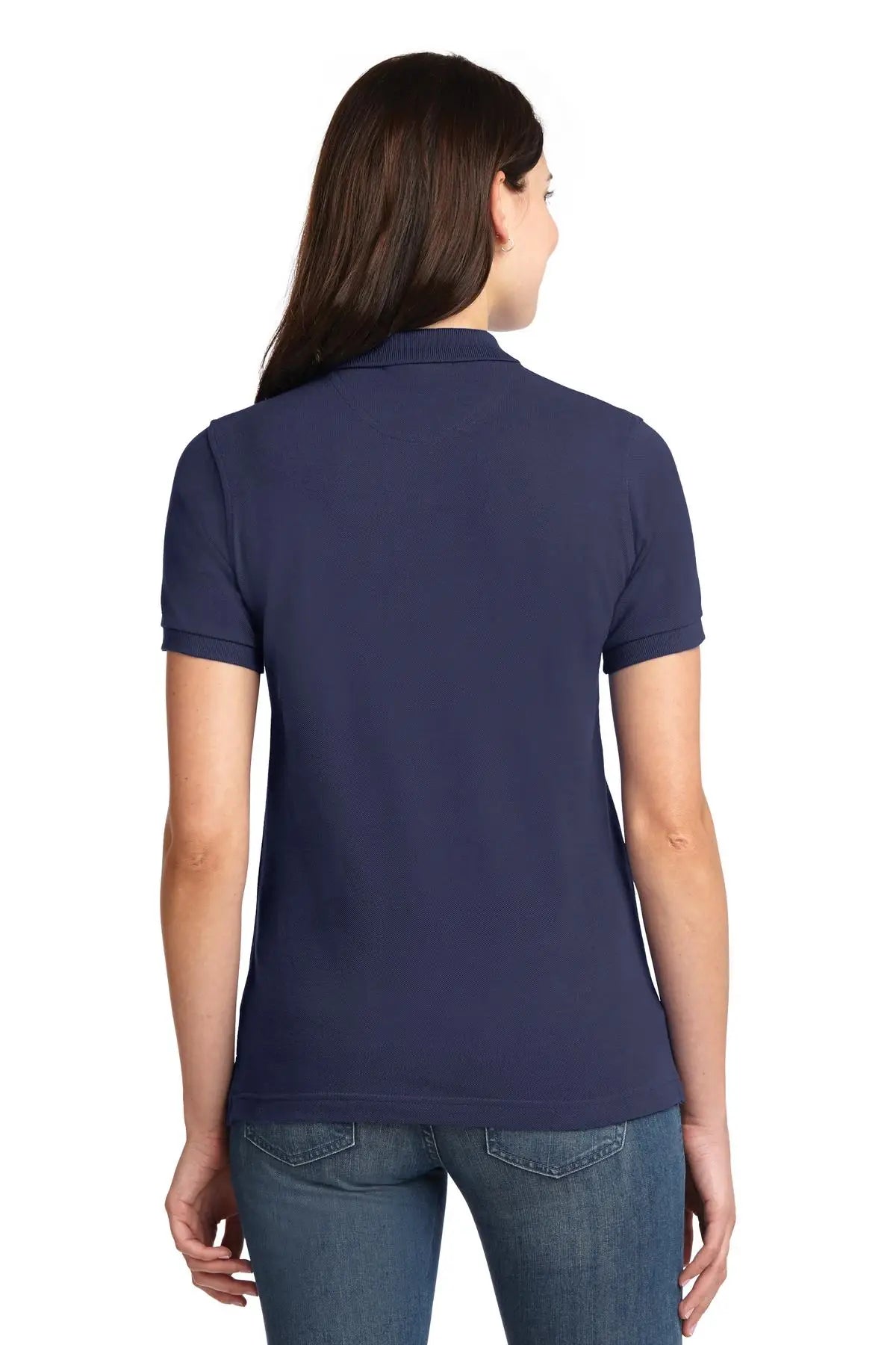 Port Authority L420 Women’s Heavyweight Cotton Pique Polo - Navy