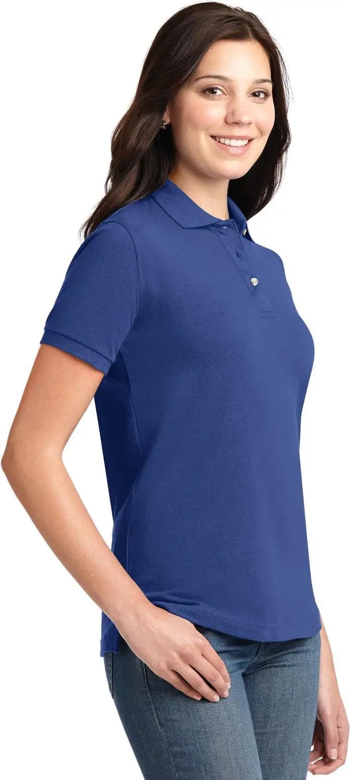 Port Authority L420 Women’s Heavyweight Cotton Pique Polo - Royal