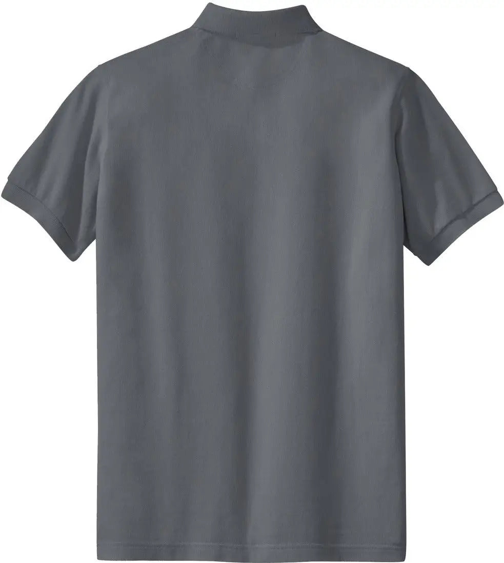 Port Authority L420 Women’s Heavyweight Cotton Pique Polo - Steel Gray - Ladies Xs