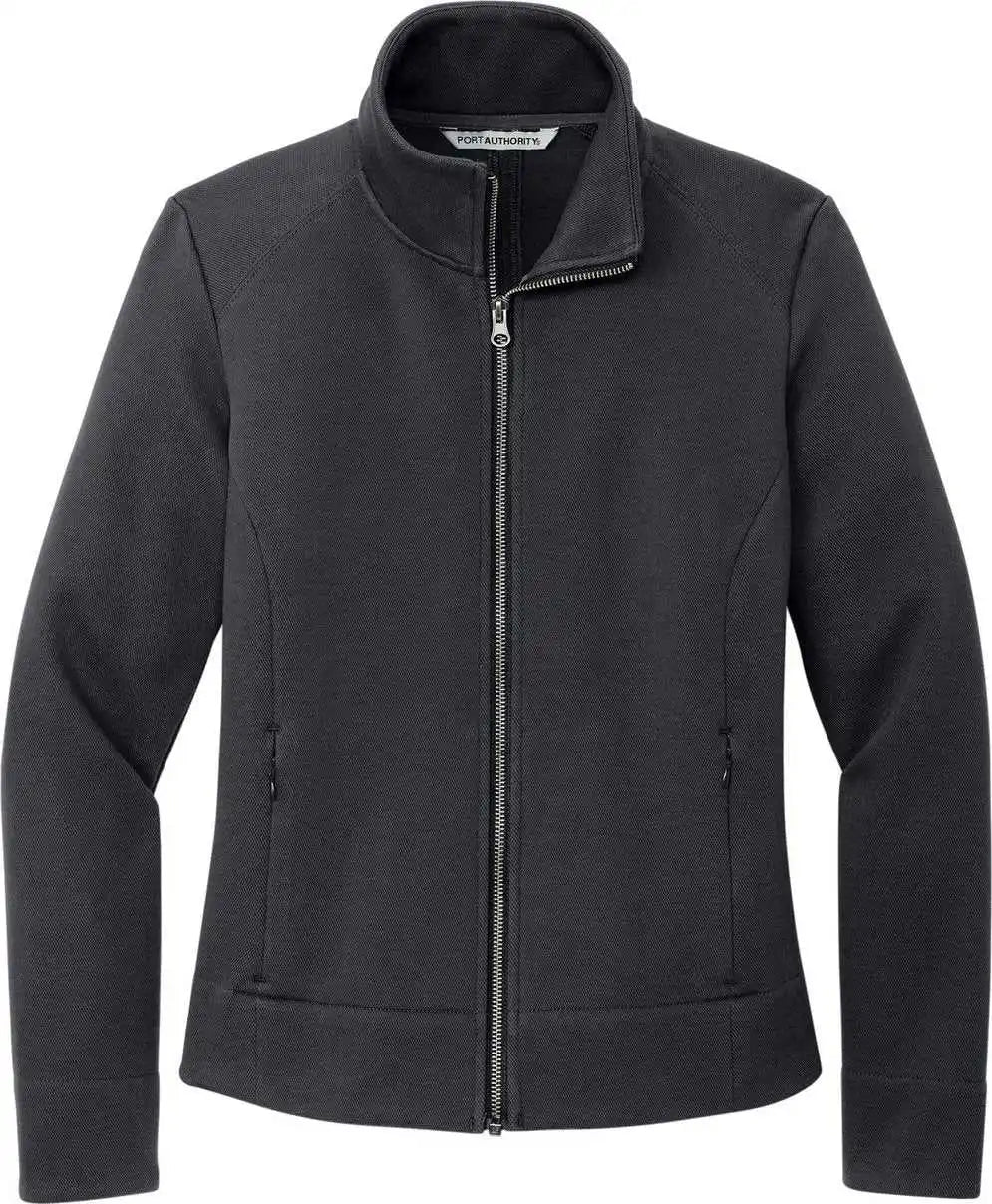 Port Authority L422 Ladies Network Fleece Jacket - Charcoal