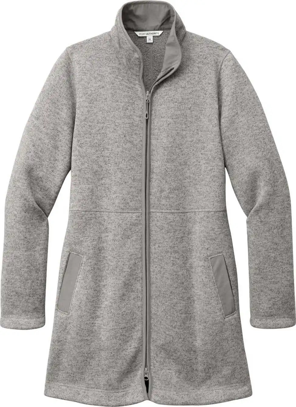 Port Authority L425 Ladies Arc Sweater Fleece Long Jacket Dpsmkhthr