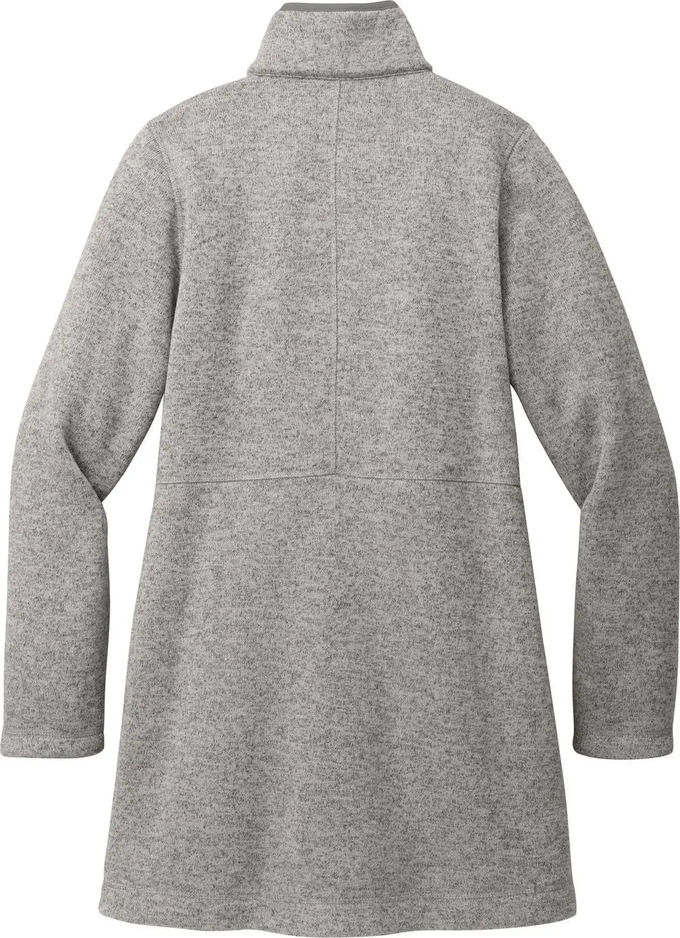 Port Authority L425 Women’s Arc Sweater Fleece Long Jacket - Deep Smoke Heather