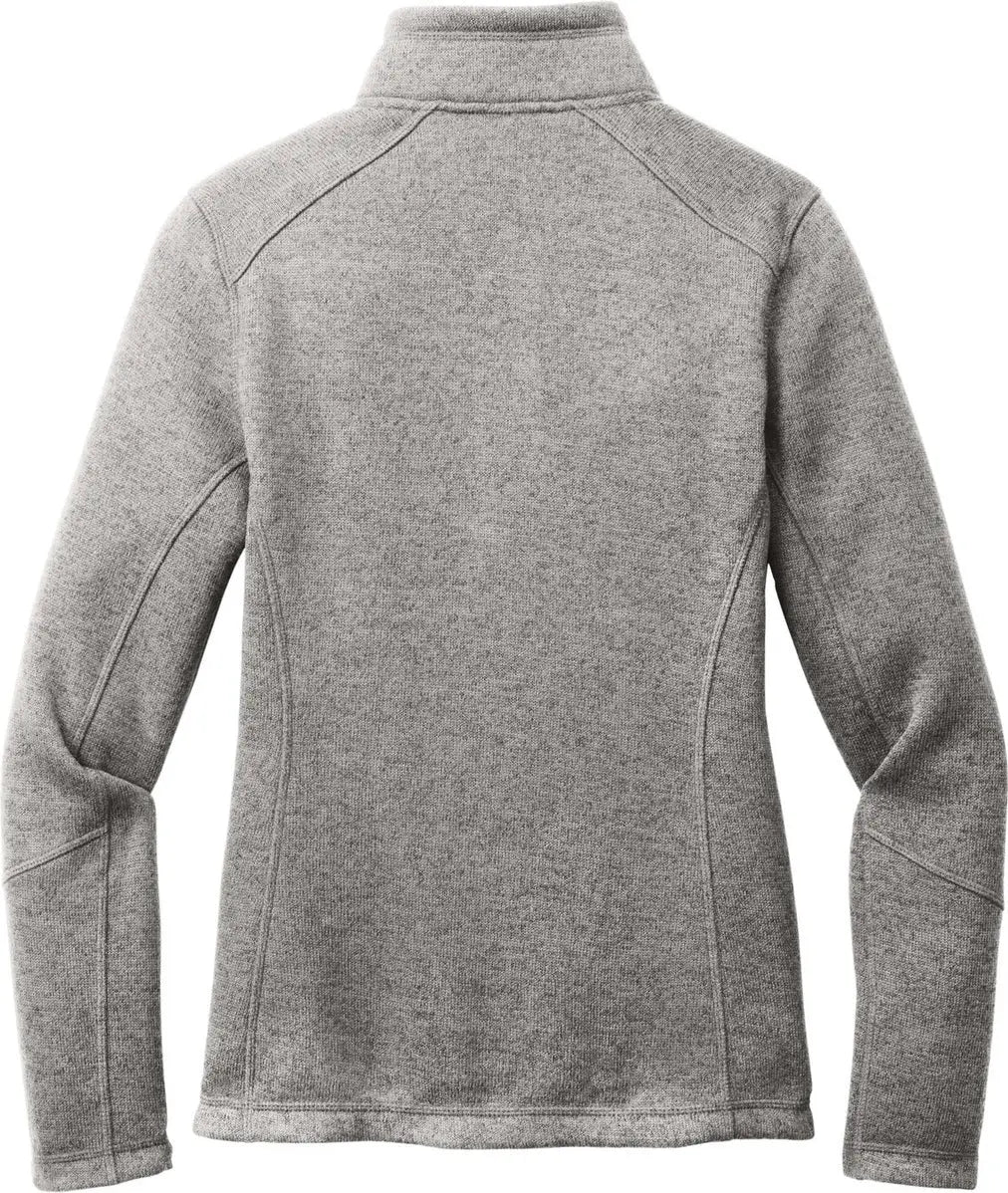 Port Authority L428 Women’s Arc Sweater Fleece Jacket - Deep Smoke Heather