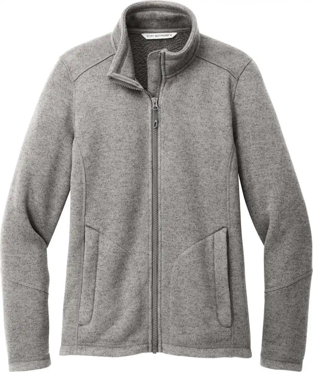 Port Authority L428 Women’s Arc Sweater Fleece Jacket Dpsmkhthr