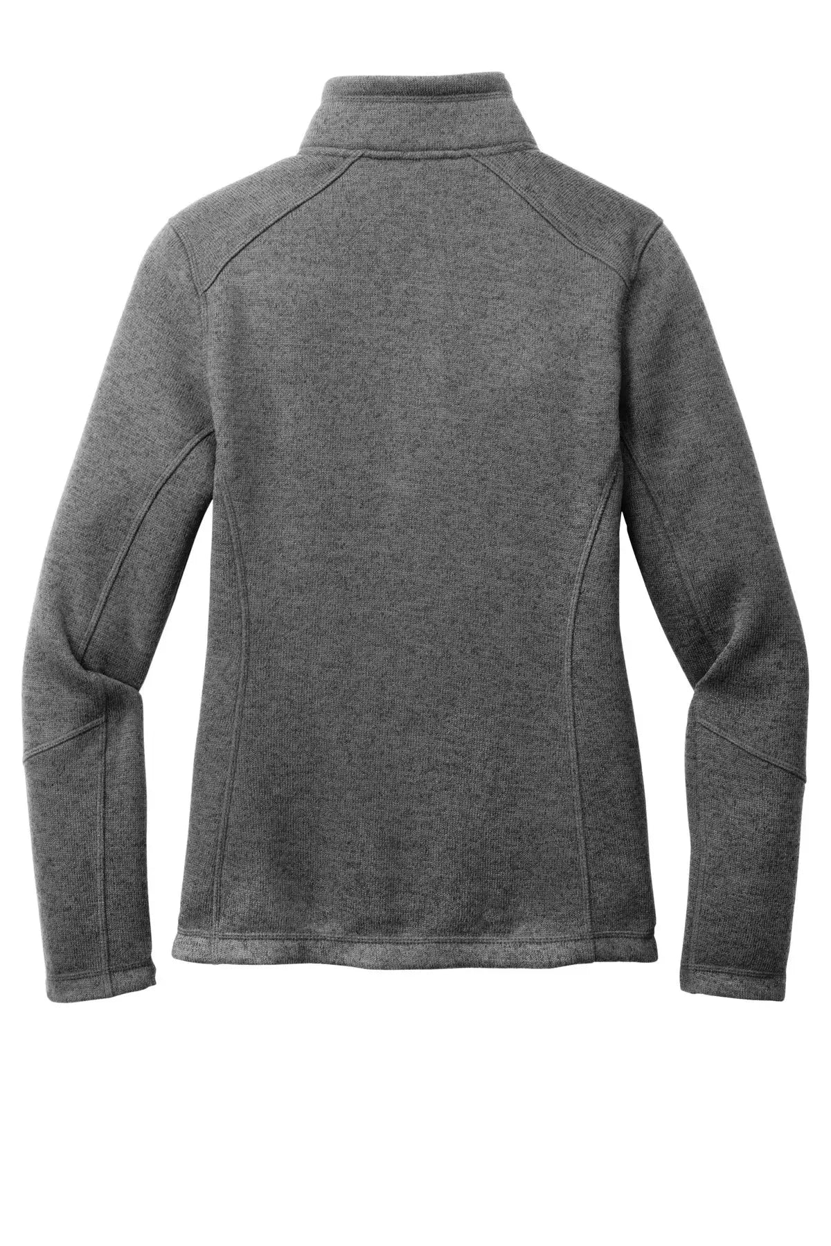 Port Authority L428 Women’s Arc Sweater Fleece Jacket - Gray Smoke Heather