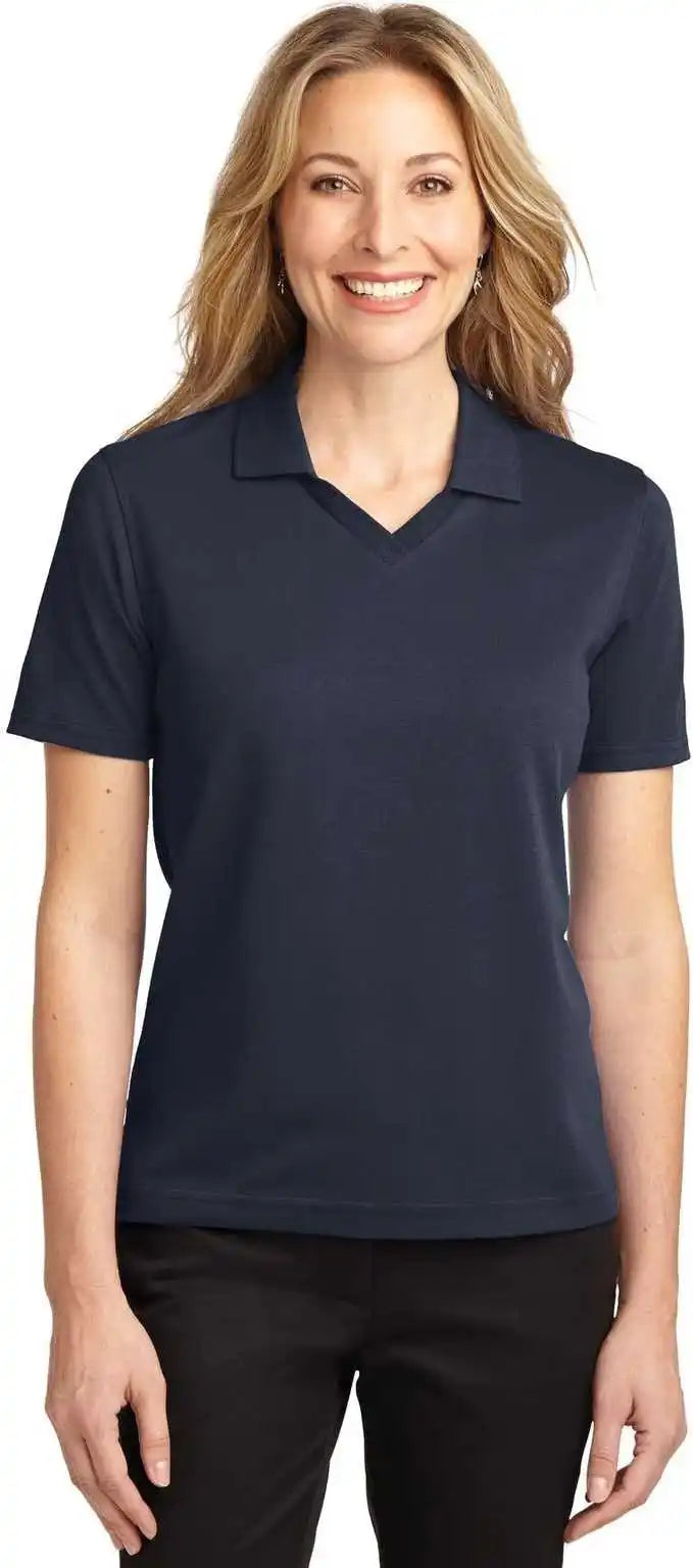 Port Authority L455 Ladies Rapid Dry Polo - Classic Navy