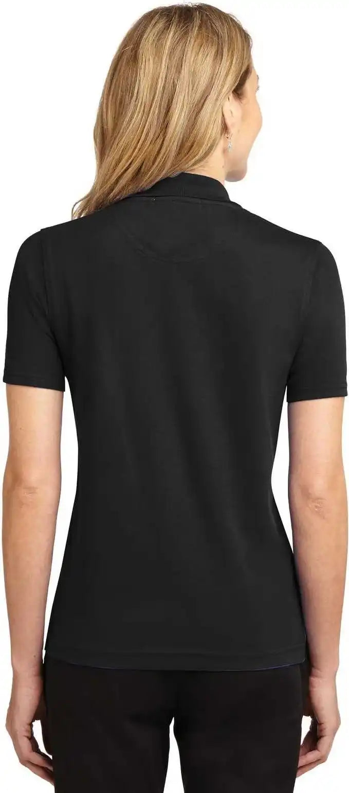 Port Authority L455 Ladies Rapid Dry Polo Jet Black
