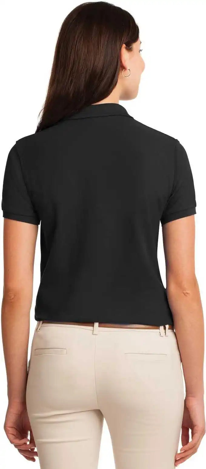 Port Authority L500 Ladies Silk Touch Polo Black