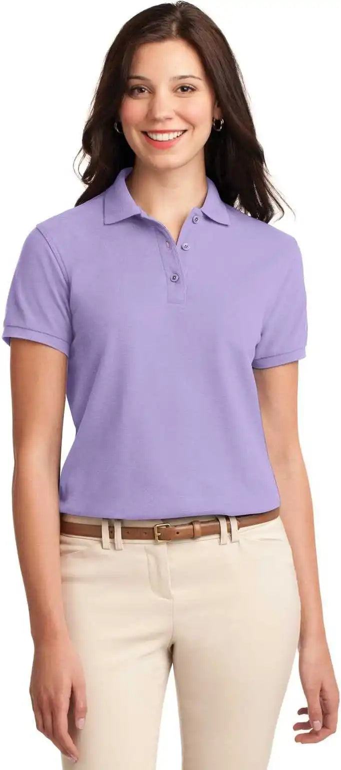 Port Authority L500 Ladies Silk Touch Polo - Bright Lavender