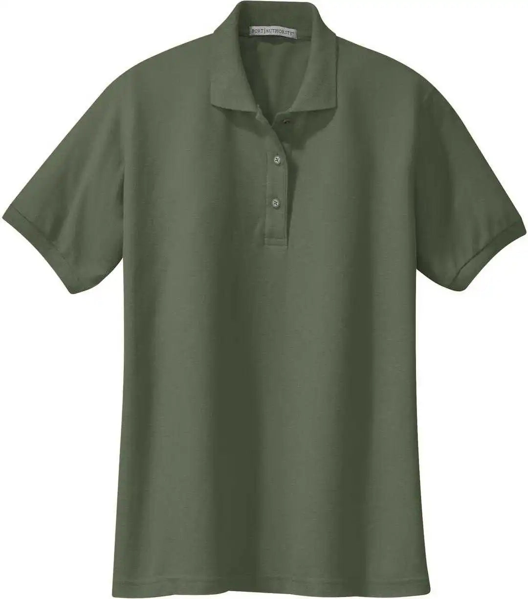 Port Authority L500 Ladies Silk Touch Polo Clover Green