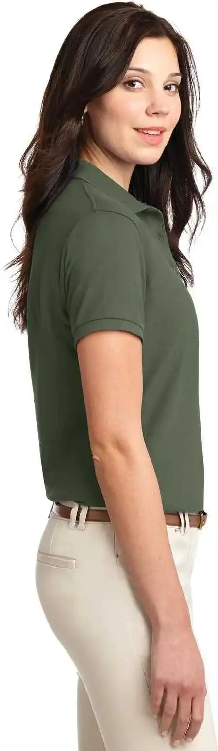 Port Authority L500 Ladies Silk Touch Polo Clover Green