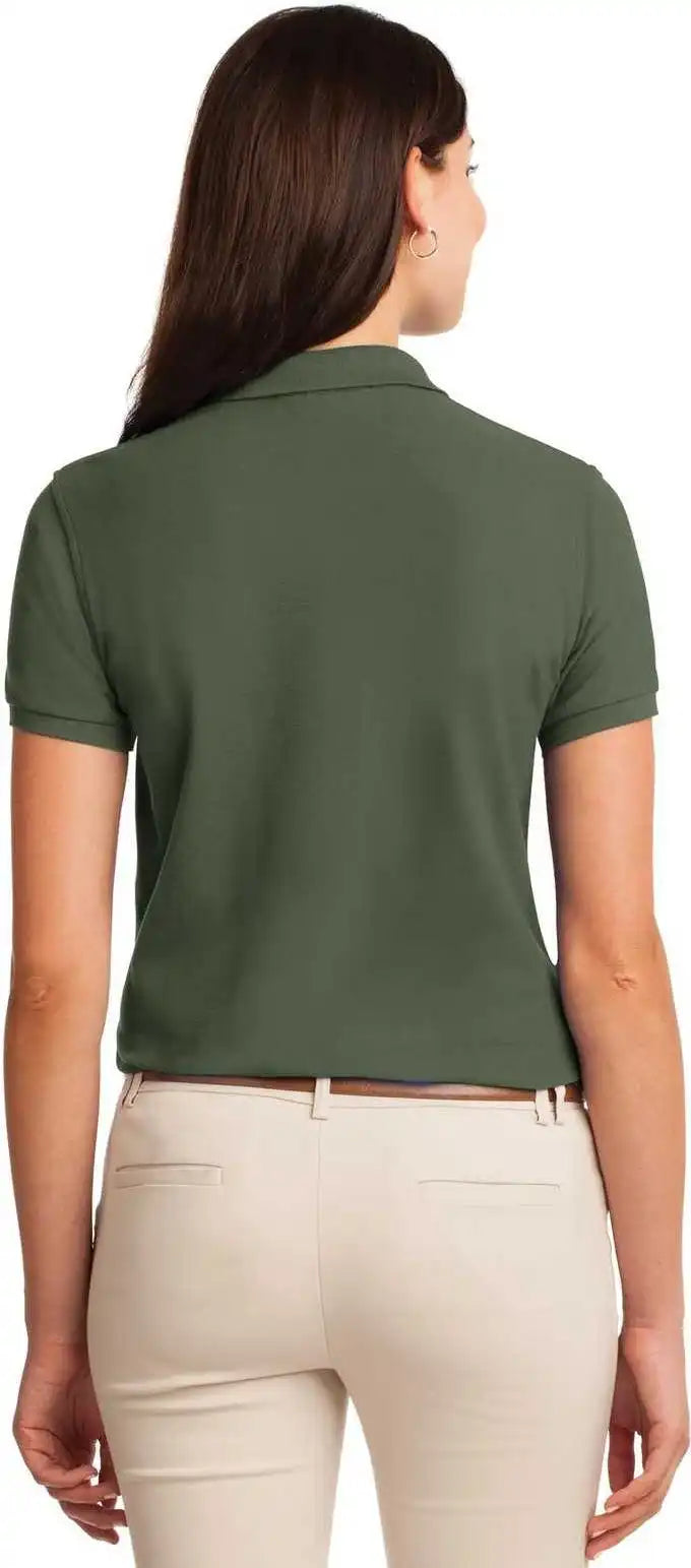 Port Authority L500 Ladies Silk Touch Polo Clover Green