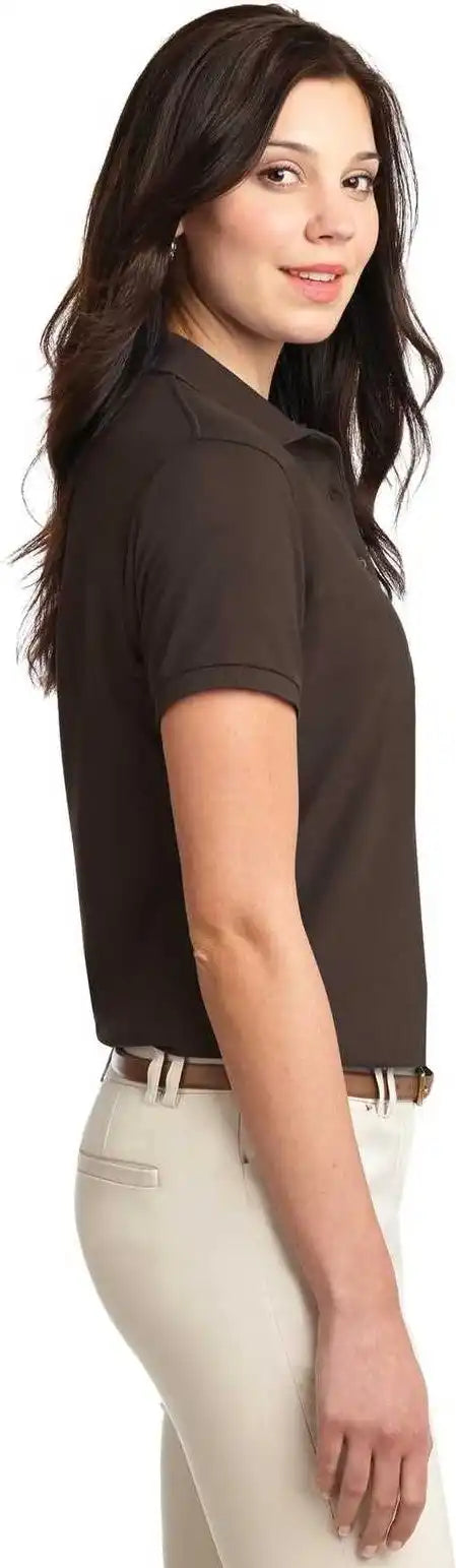 Port Authority L500 Ladies Silk Touch Polo Coffee Bean