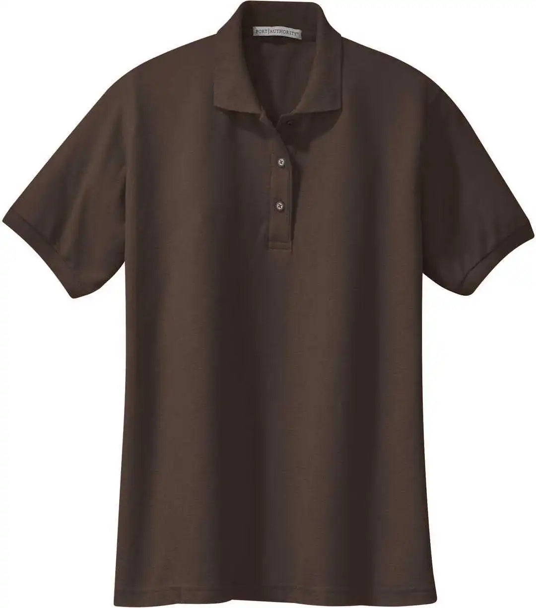 Port Authority L500 Ladies Silk Touch Polo Coffee Bean