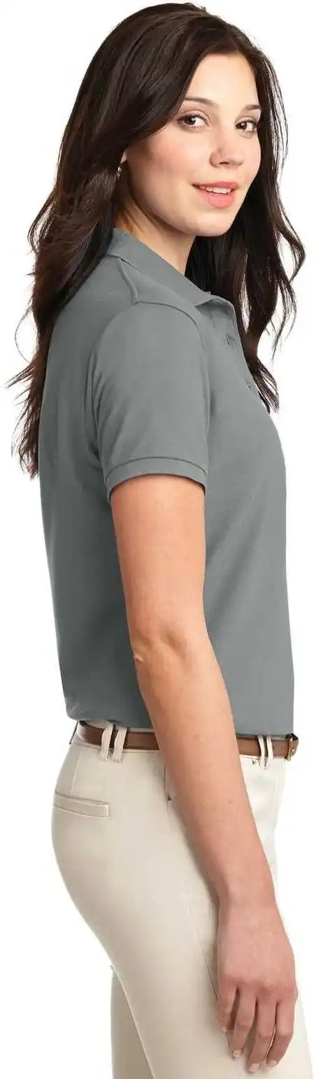 Port Authority L500 Ladies Silk Touch Polo Cool Gray