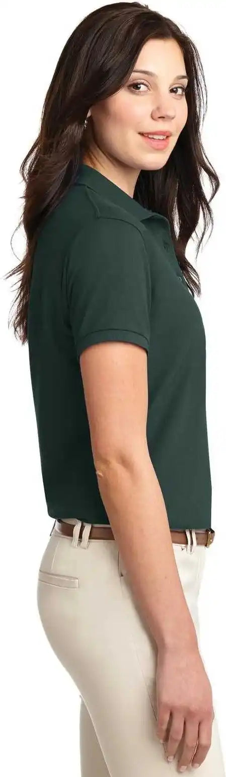 Port Authority L500 Ladies Silk Touch Polo - Dark Green