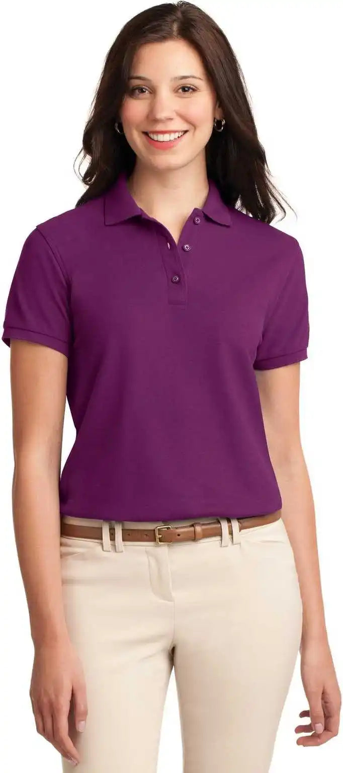 Port Authority L500 Ladies Silk Touch Polo Deep Berry