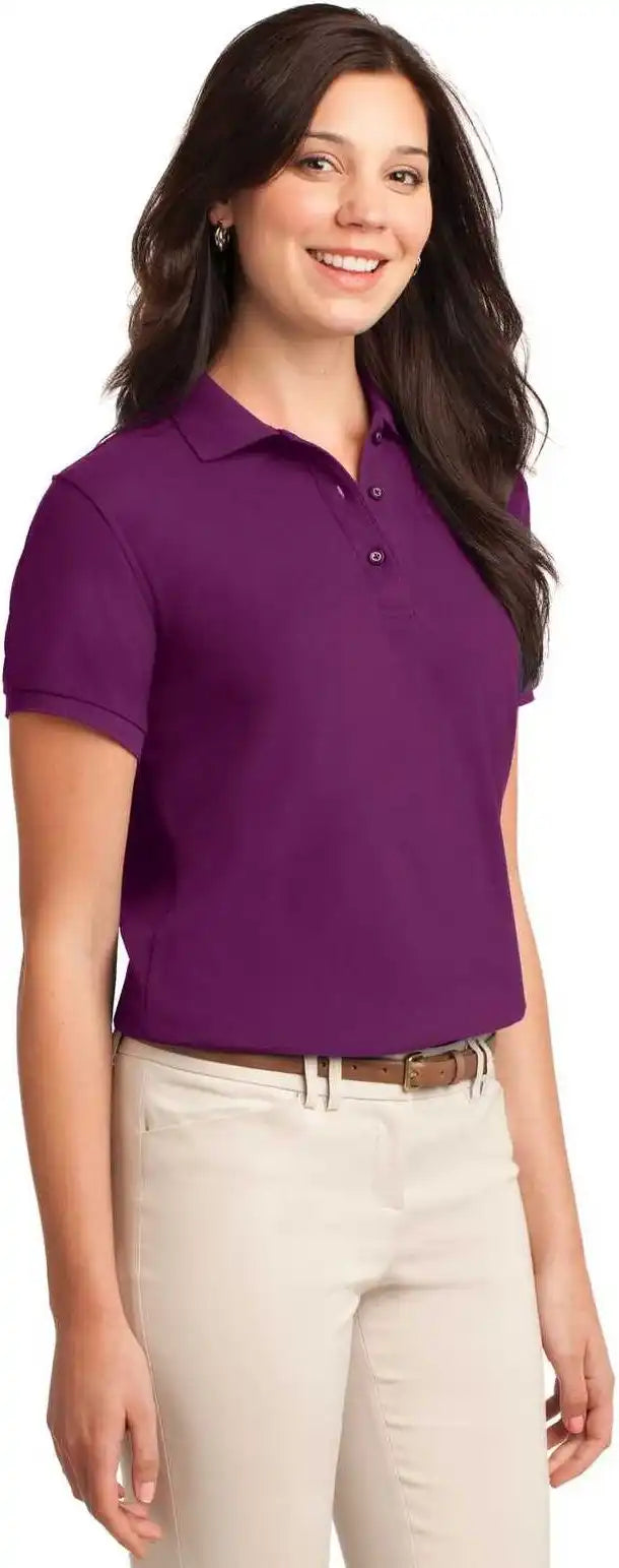 Port Authority L500 Ladies Silk Touch Polo Deep Berry