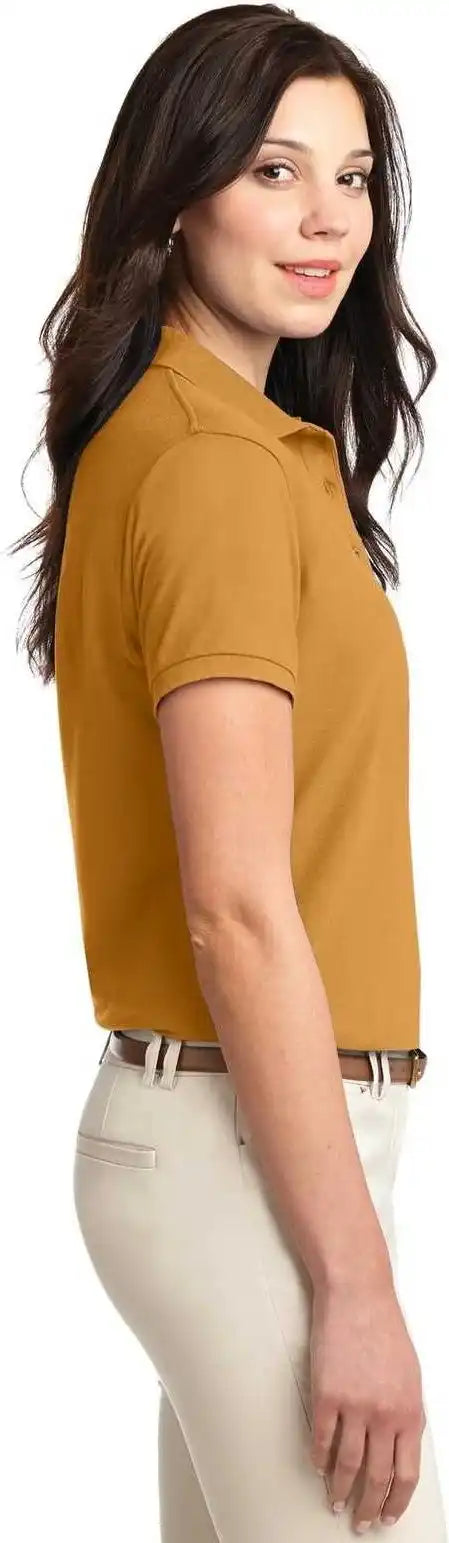 Port Authority L500 Ladies Silk Touch Polo - Gold