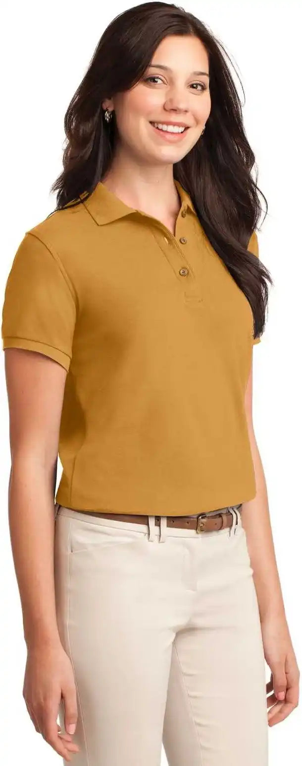 Port Authority L500 Ladies Silk Touch Polo - Gold