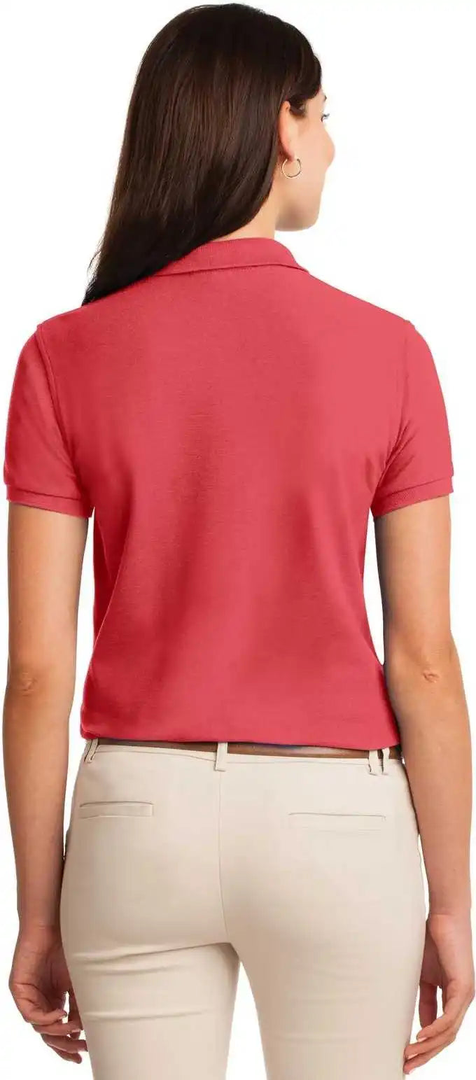 Port Authority L500 Ladies Silk Touch Polo Hibiscus
