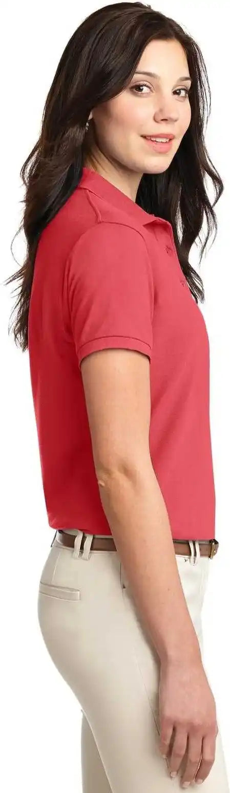 Port Authority L500 Ladies Silk Touch Polo Hibiscus