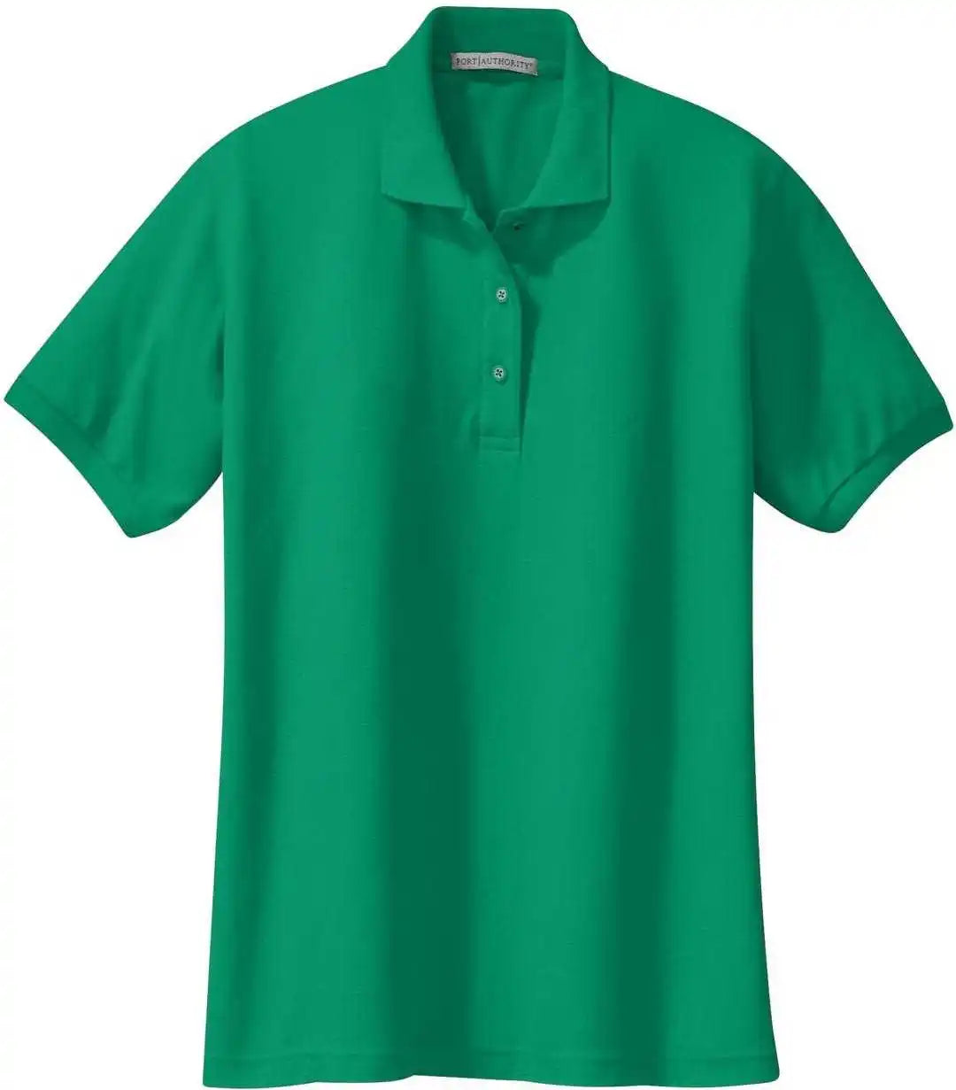 Port Authority L500 Ladies Silk Touch Polo Kelly Green