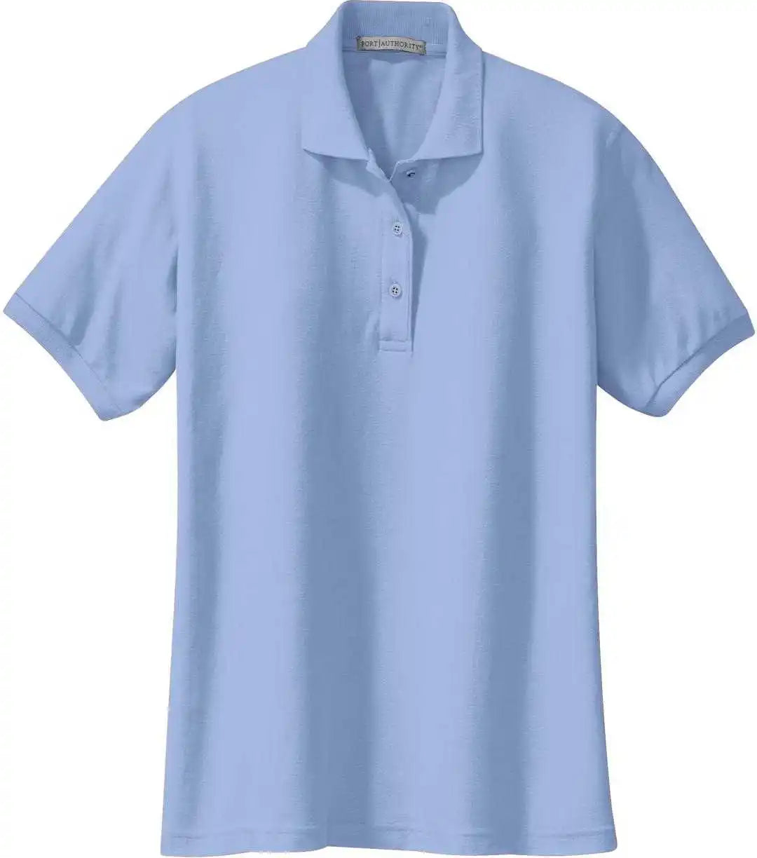 Port Authority L500 Ladies Silk Touch Polo Light Blue