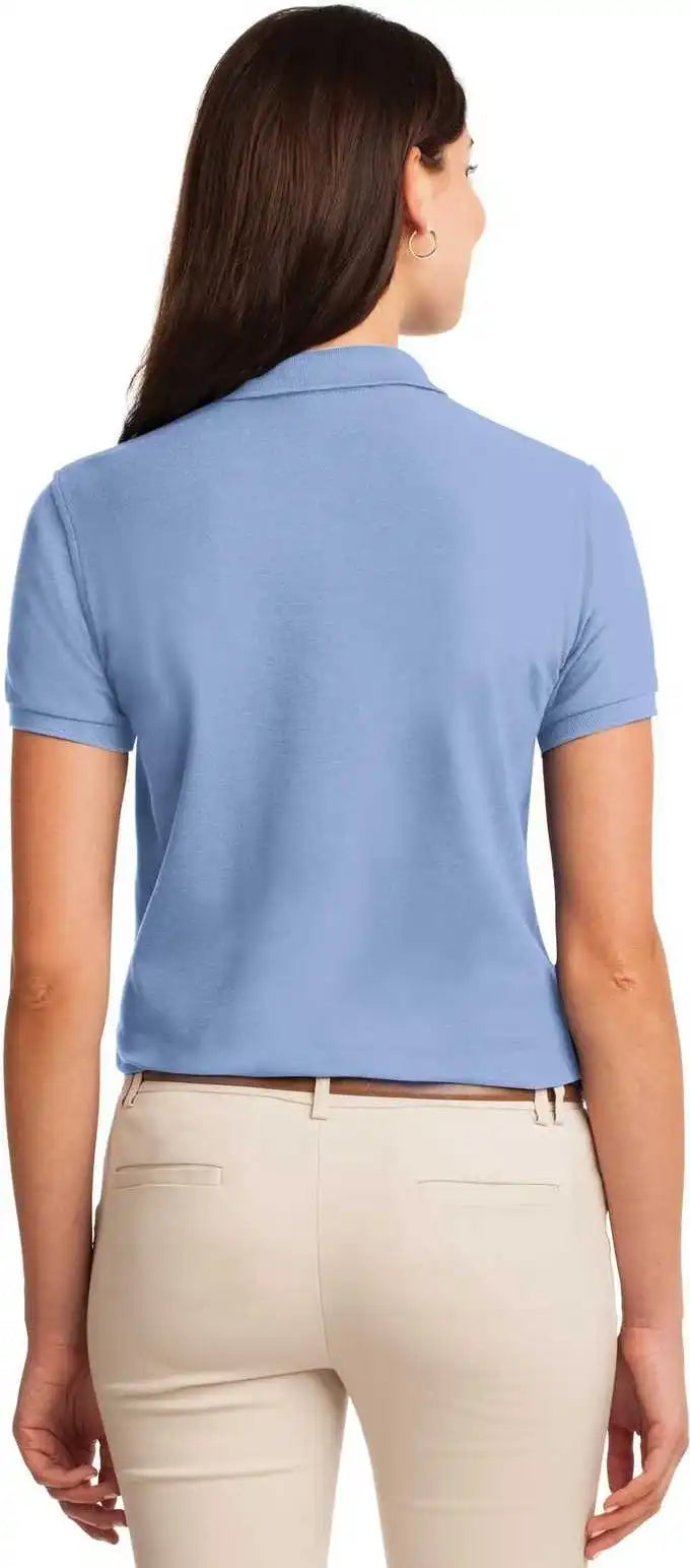 Port Authority L500 Ladies Silk Touch Polo - Light Blue