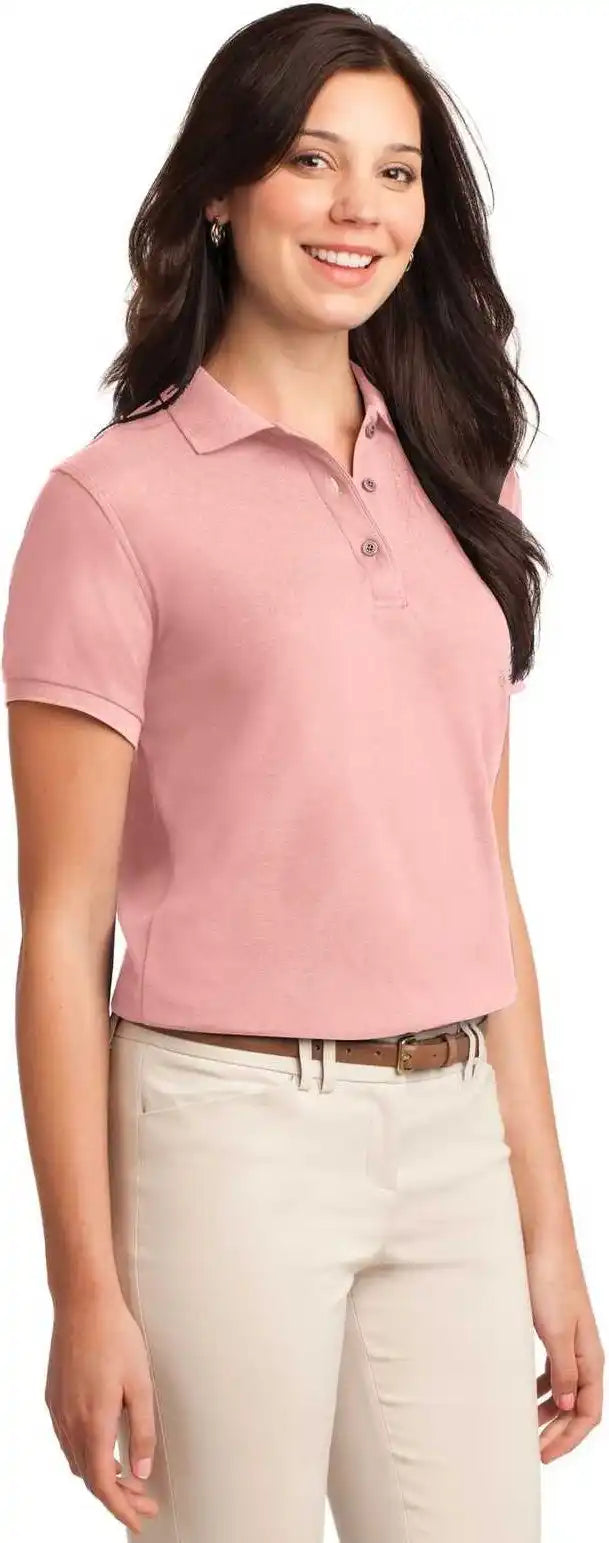 Port Authority L500 Ladies Silk Touch Polo Light Pink