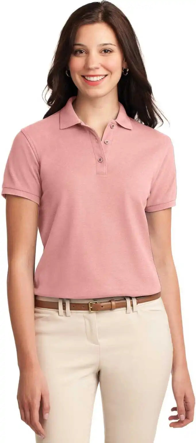 Port Authority L500 Ladies Silk Touch Polo - Light Pink