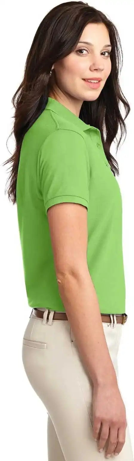 Port Authority L500 Ladies Silk Touch Polo Lime