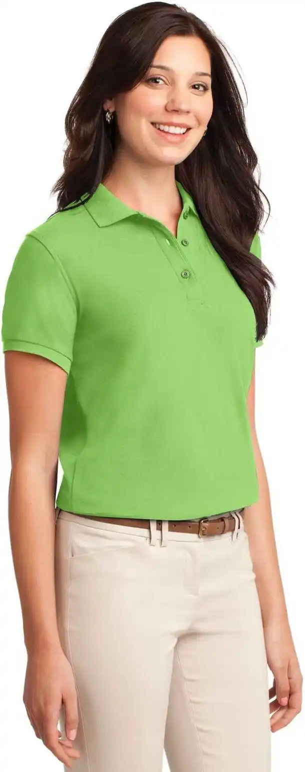Port Authority L500 Ladies Silk Touch Polo Lime